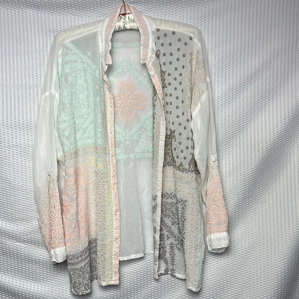 Johnny Was Embroidered Blouse - Picture 4 of 13
